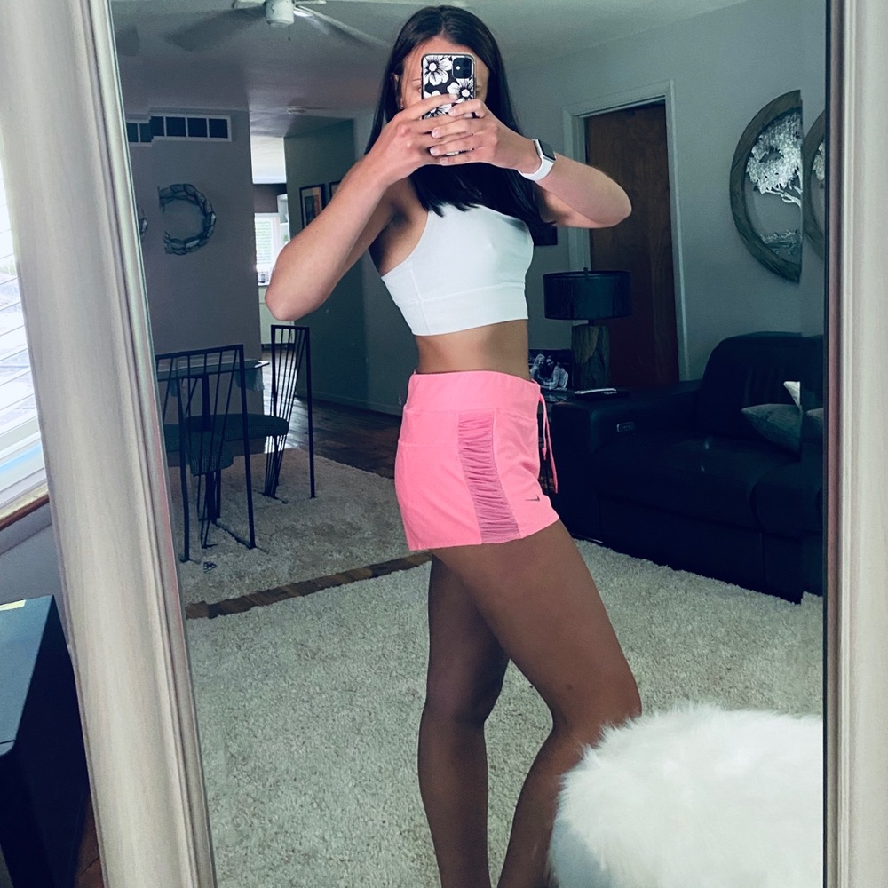 Nike hot pink dri fit shorts